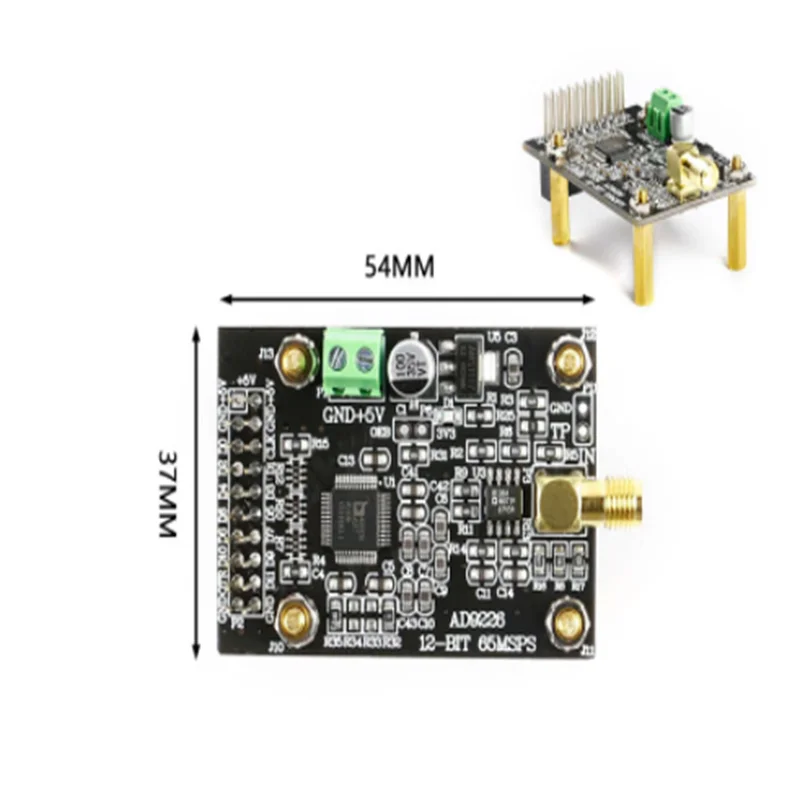 RJ AD9226 High Speed ADC Module Signal Acquisition Analog To Digital Conversion Module 65M Sampling FPGA Development Board