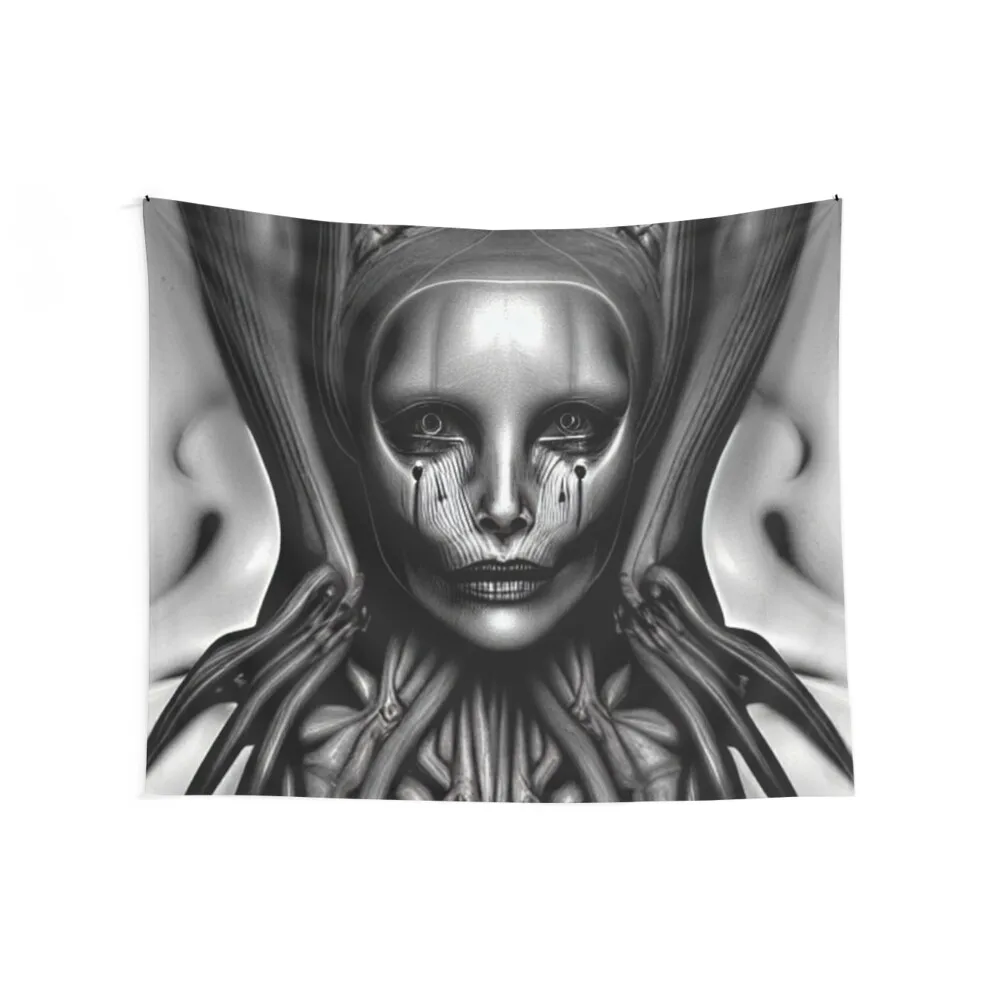 Biomechanical Lilith II Tapestry Japanese Room Decor Wall Hanging Wallpapers Home Decor Bedroom Deco Tapestry