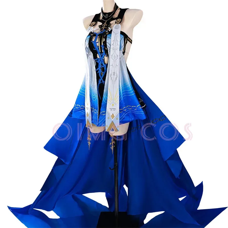DY20Wuthering Waves Cartethyia Fleurdelys Kostum Cosplay Seragam Karnaval Dewasa Kostum Anime Halloween Permainan Wanita Topeng
