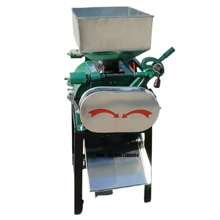 رائجة البيع آلة تسطيح الحبوب الأوتوماتيكية الصناعية الصغيرة كسارة الشعير لصنع رقائق الفول الشعير الحبوب الصناعية #1