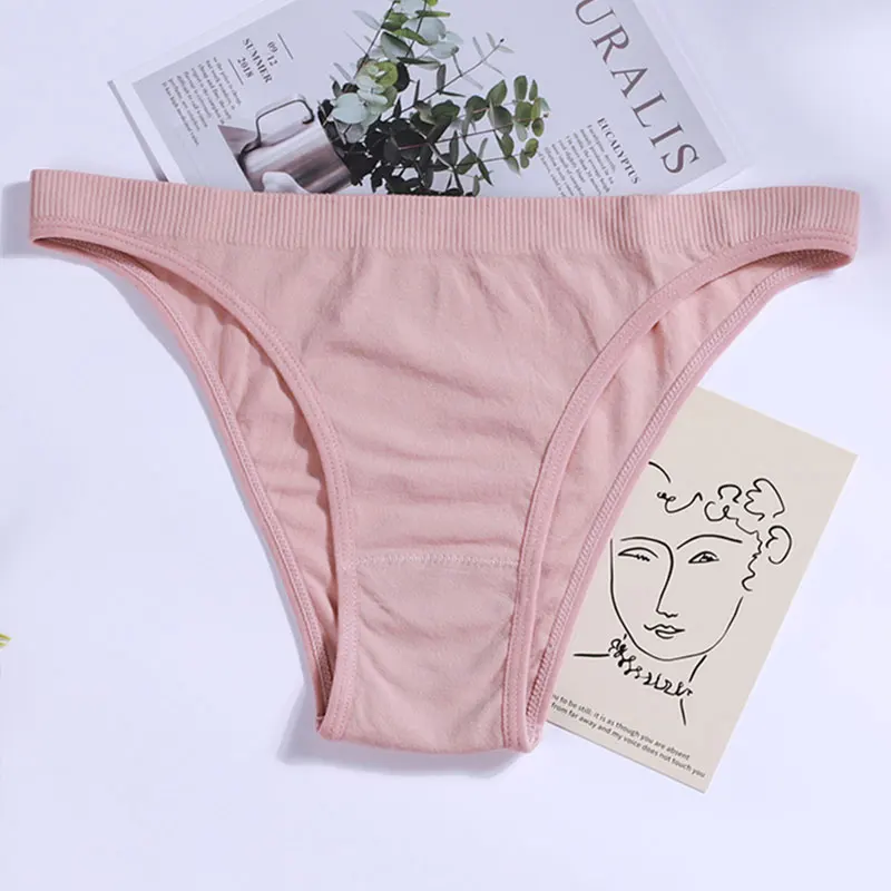 Women Sexy Panties Female Seamless Brief Underwear Low Rise Underpants Comfortable Lingerie Pantys