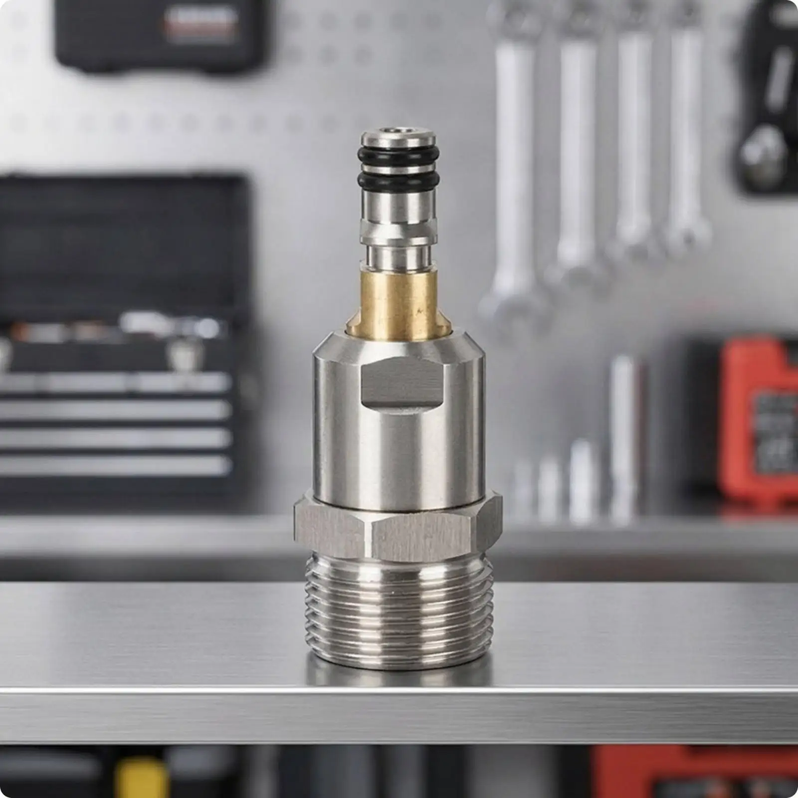 Stainless Steel Quick Connect Adapter for Pressure Washer Hose Swivel Joint 360 Rotating Fitting for Car Washer High Pressure