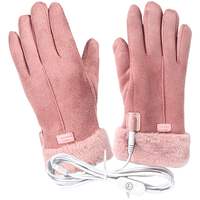 Hand Warmer USB Heated Gloves Man Electric Food Warmers Winter Windproof Thermal