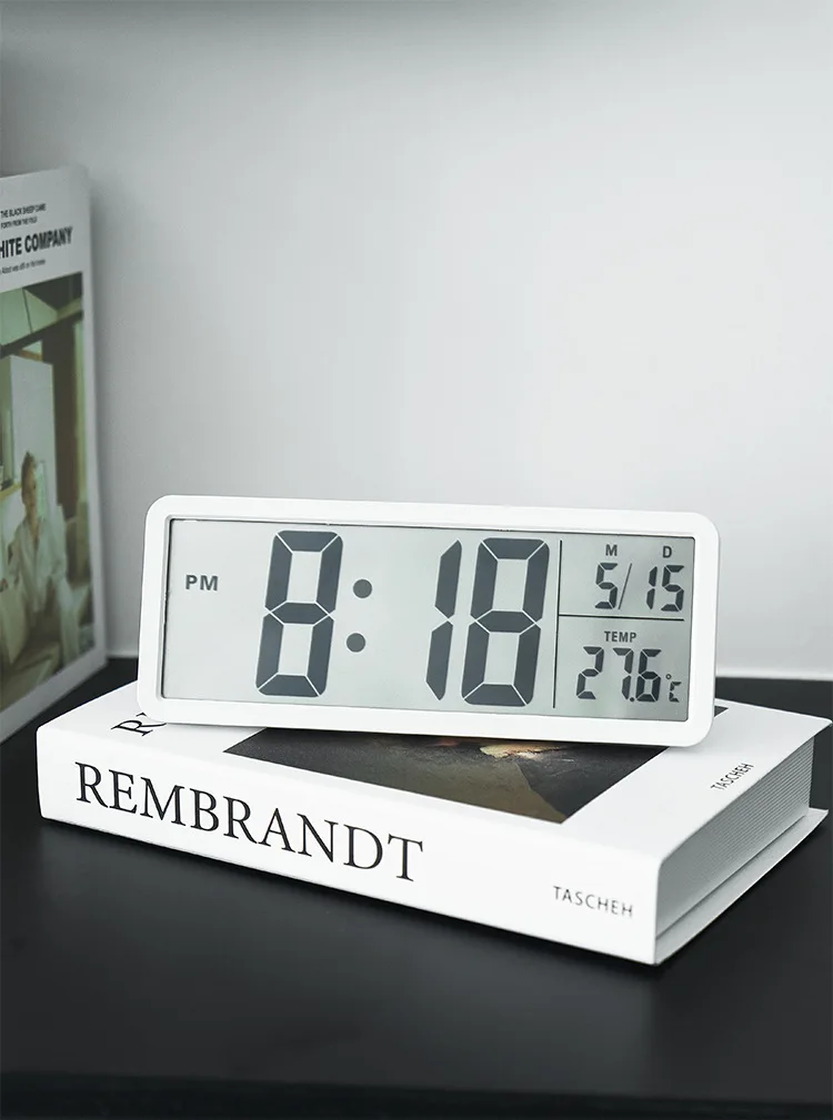 Creative LCD Multifunctional Wall Clock, Living Room Clock, , Large Screen, New Electronic Clock, (No Alarm Function)