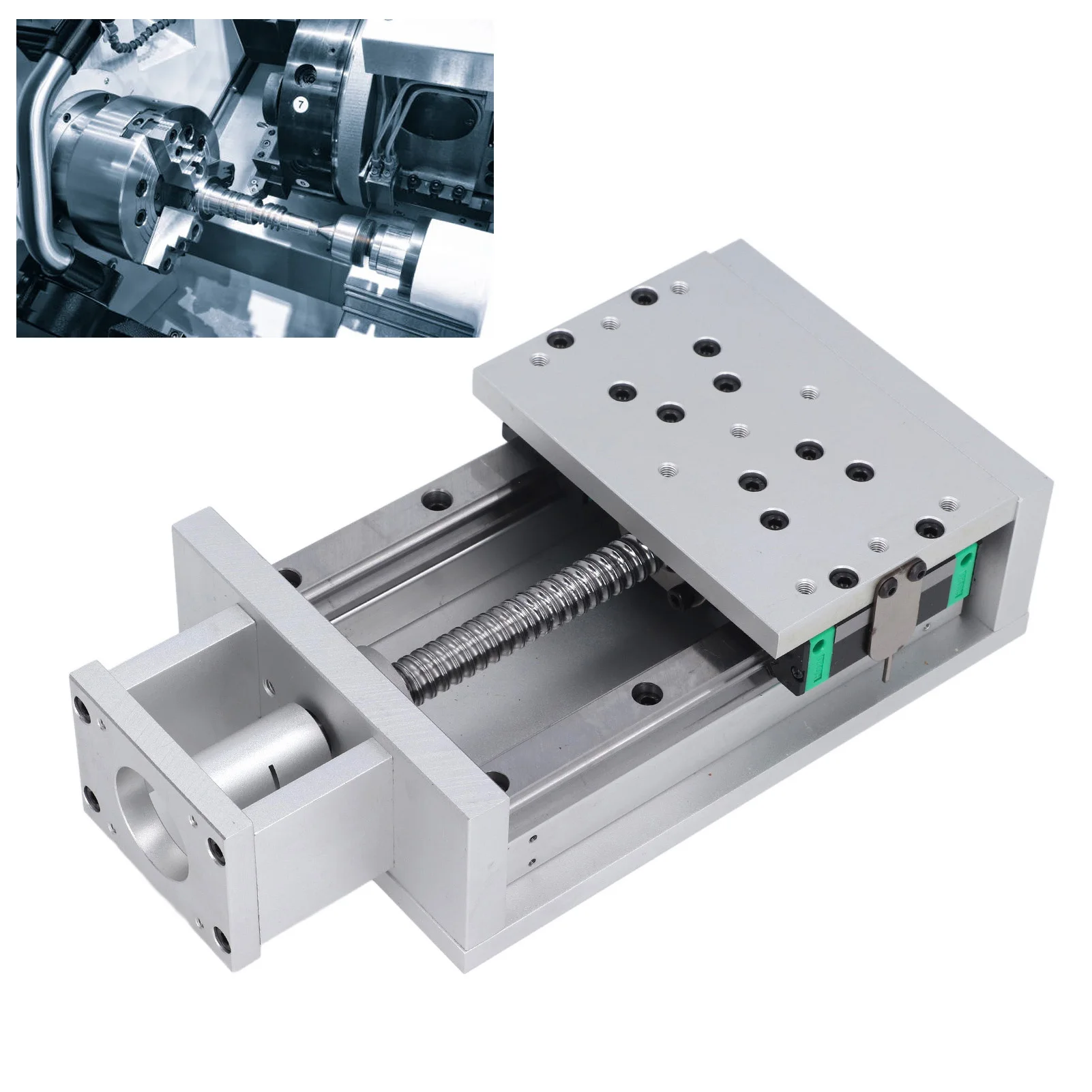 100mm Stroke Linear Stage SFU1605 Ball Screw CNC Double Linear  Rail Sliding Table for NEMA23 Motor Ball Screw Linear Stage