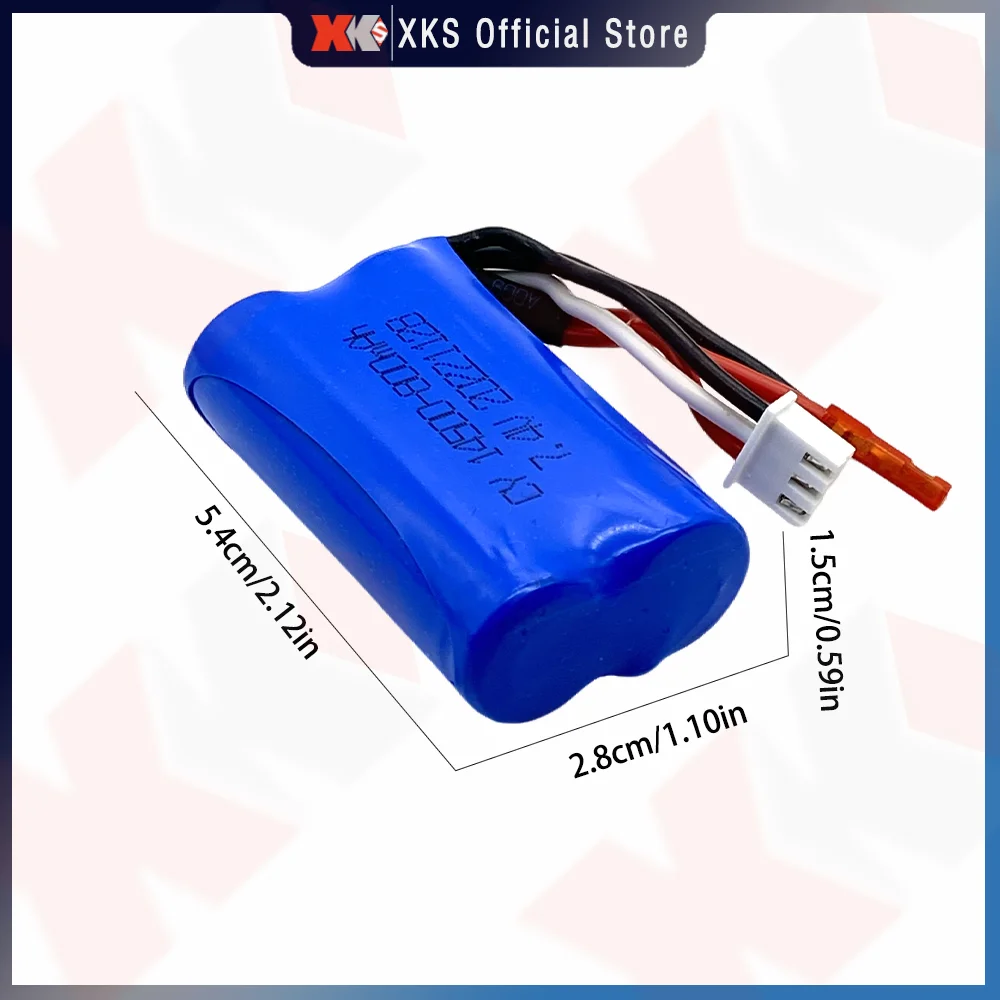 Wltoys WL917 zdalnie sterowana łódka RC oryginalne akcesoria 14500 7.4V 2S 800mah bateria Lipo wtyczka Jst dla Wltoys WL917 łódka akumulator