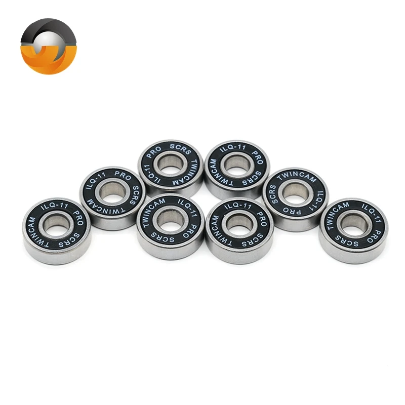 8 szt. Łożysk 608RS ABEC-11 608 do rolek, hulajnóg, deskorolek 8X22X7mm, czarne łożyska 608 o wysokiej wydajności