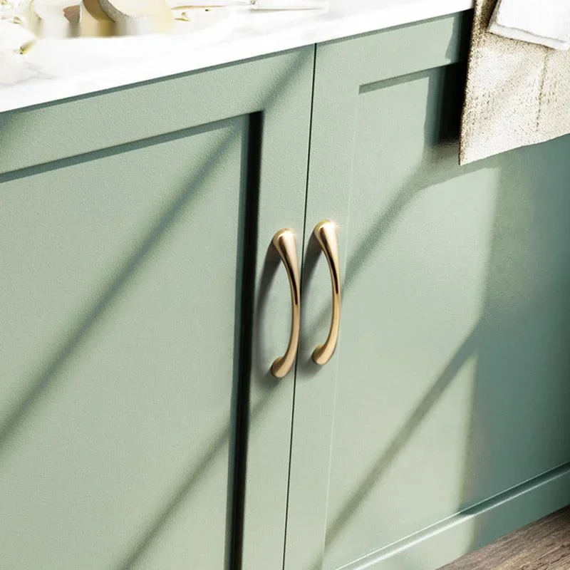 

Gold Solid Zinc Alloy Cabinet Handles for Furniture Drawer Knobs Cabinet Pulls Decorative Home Decor Hardware