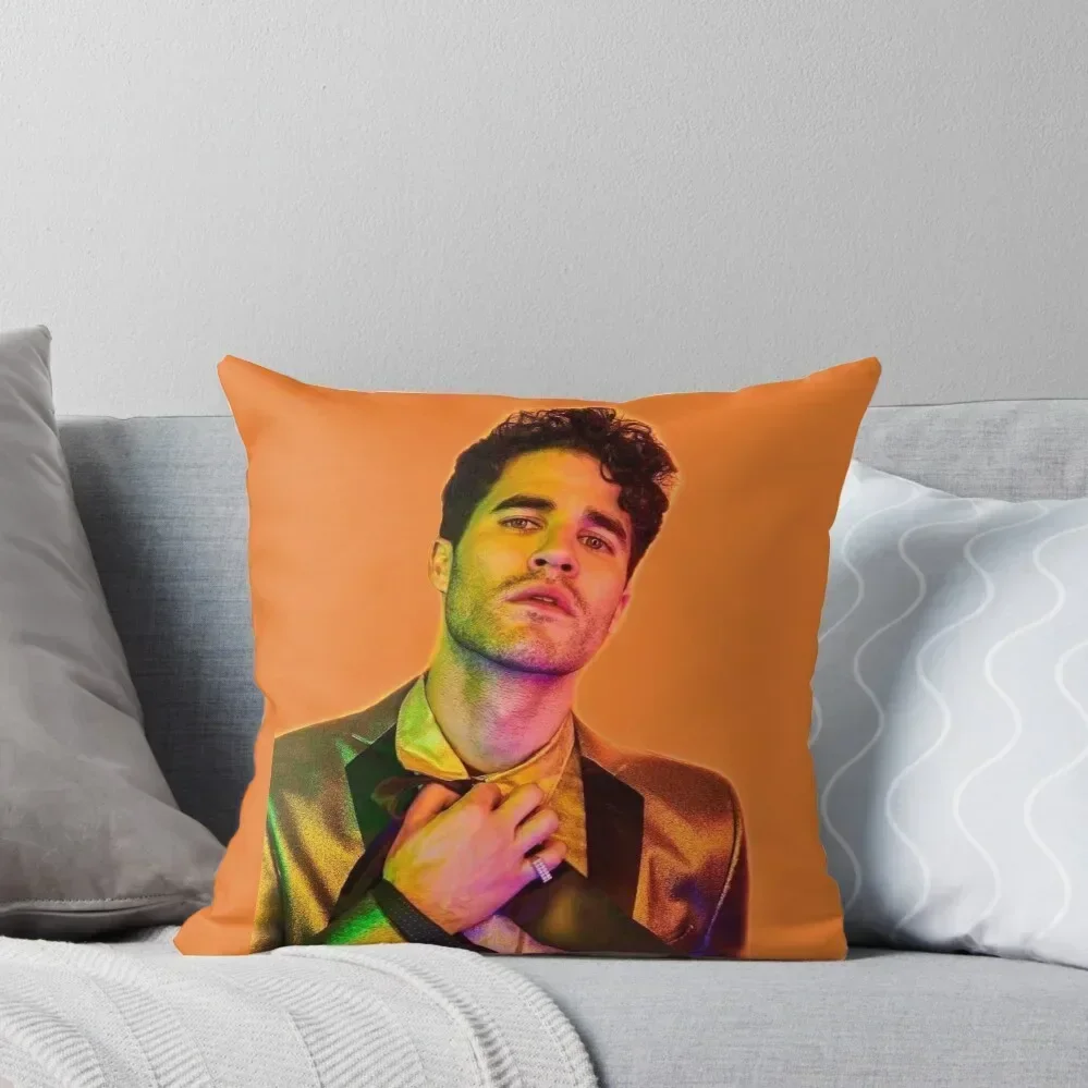 

Darren Criss colored lighting Throw Throw Pillow Decorative Cushion Cover Sofa Decorative Covers Marble Cushion Cover pillow