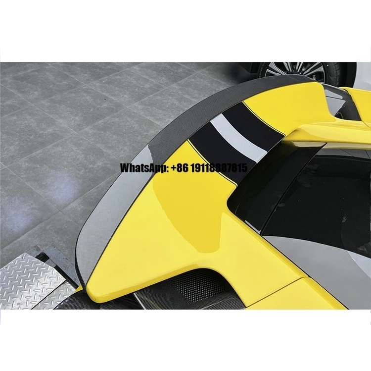 

NVT Carbon Fiber Trunk Spoiler Rear Wing Lip Spoiler Ducktail Spoiler ForFerrari 488 Pista F488