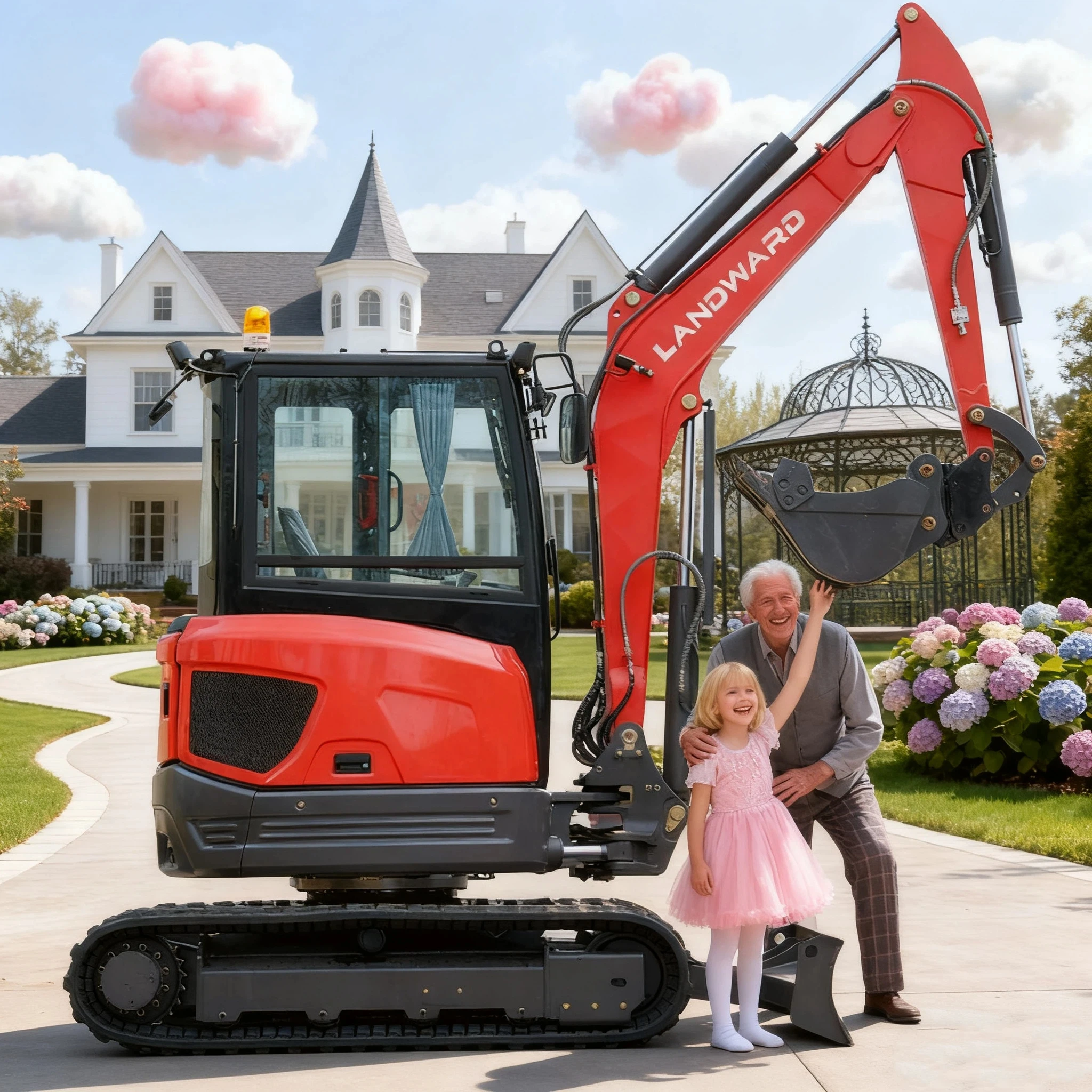 

Factory Directly Sale 2500kg Mini Escavator Hydraulic Crawler Multifunctional Chinese Farm New Excavators Manufacturer Customize