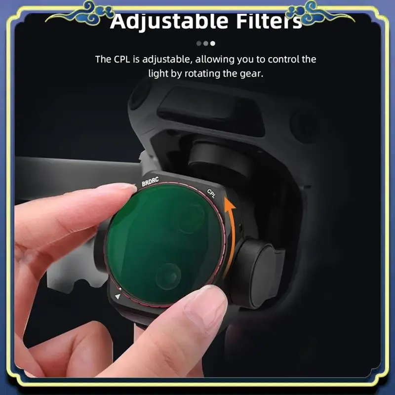 

Portable BRDRC For DJI Air 3S Lens Protector Tempered Film Anti-Scrach Dustproof Protective Film Drone Accessories