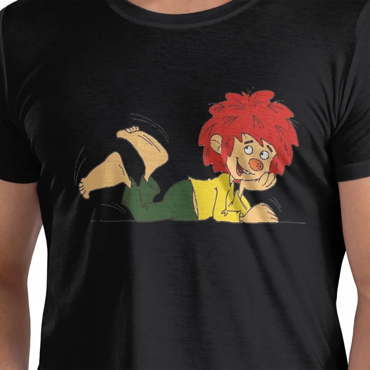 

Pumuckl 3 100% Cotton T-Shirt Men's Oversized T Shirts Men O-Neck Short Sleeve S-6XL