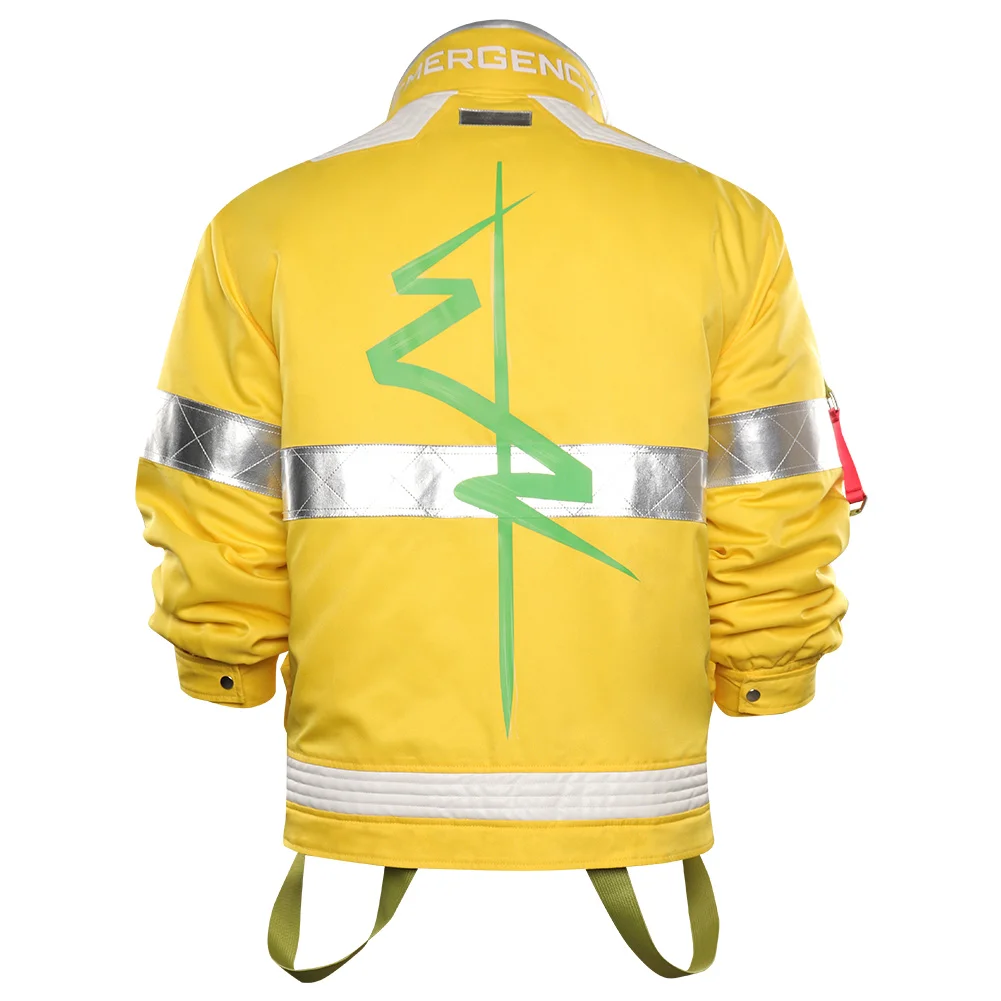 Costume de FC Martinez pour hommes adultes, veste jaune, manteau punk, tenues de jeu de rôle de film, Halloween, fête de carnaval, paupières trempé, cosplay masculin