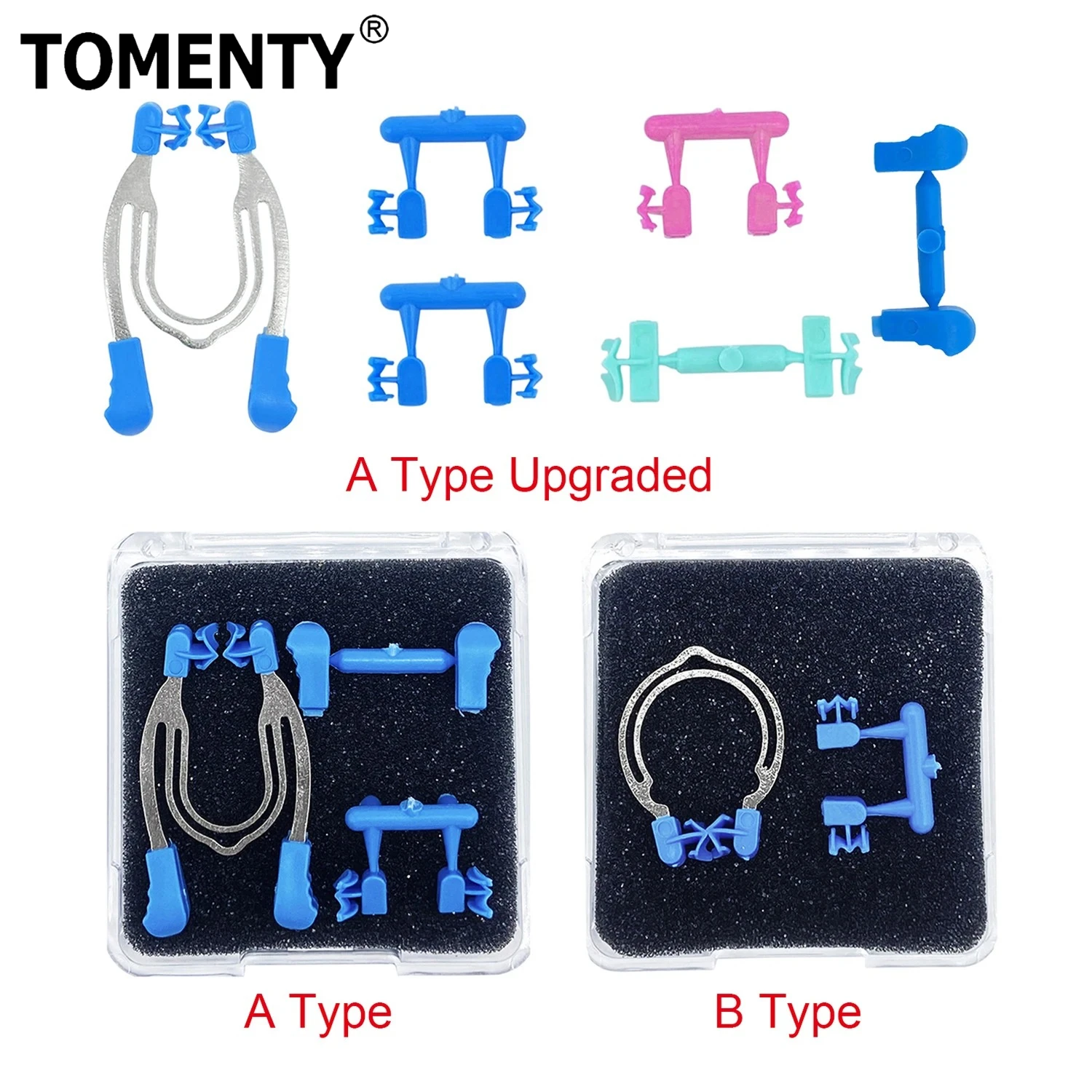 1Box Dental Sectional Contoured Matrix Clip Matrices Clamps Rings Forming Sheet Metal Spring Dentistry Lab Instrument Tool