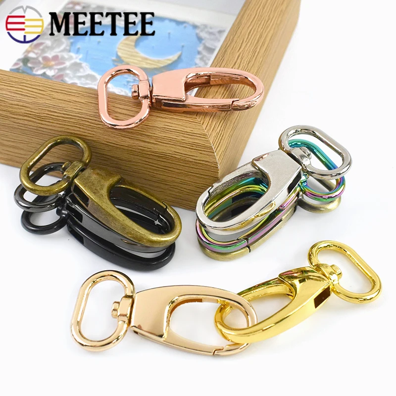 

10/20Pcs 20-38mm Metal Buckles Keychain Carabiner Clip Handbags Pocket Swivel Buckle Pet Collar Snap Hook Hardware Accessories