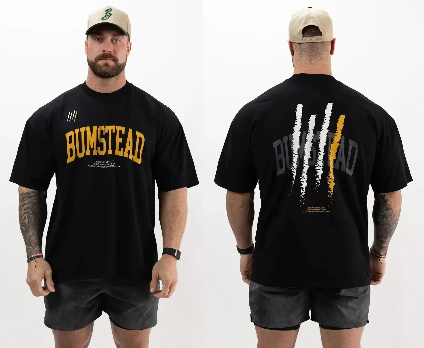 

2025 Summer Gym Men's T-shirt Pure Cotton High Quality Gym Jogger Sports T-shirt Hardman Military Style Harajuku