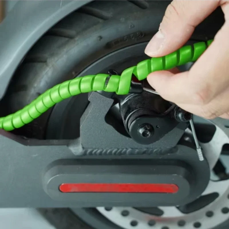 2 متر الدراجات البخارية لف الأنابيب سكوتر الإطار الحرس خط الفرامل الأنابيب سيليكون غطاء للحماية لشاومي M365/برو ES1 ES2 ماكس G30