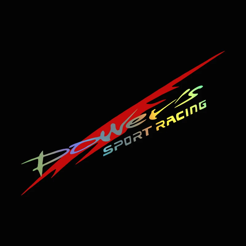 G083 30X5.5CM Racing Development Car Sticker Stylish Power's Racing Development Sports Sticker Car Reflective Waterproof Decal image 6