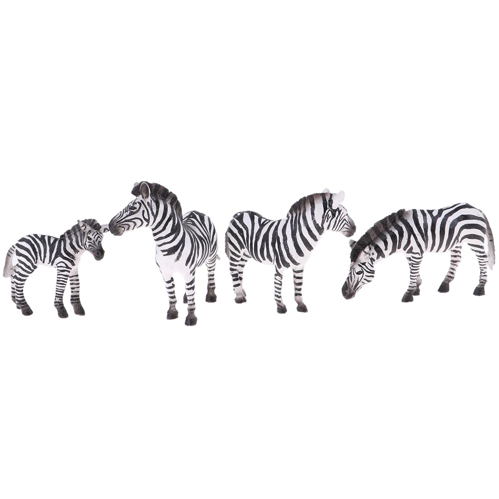 Tier zebra und Babys-handgemaltes Spielzeug figuren modell-und bpa-Materialien-ab 3 Jahren