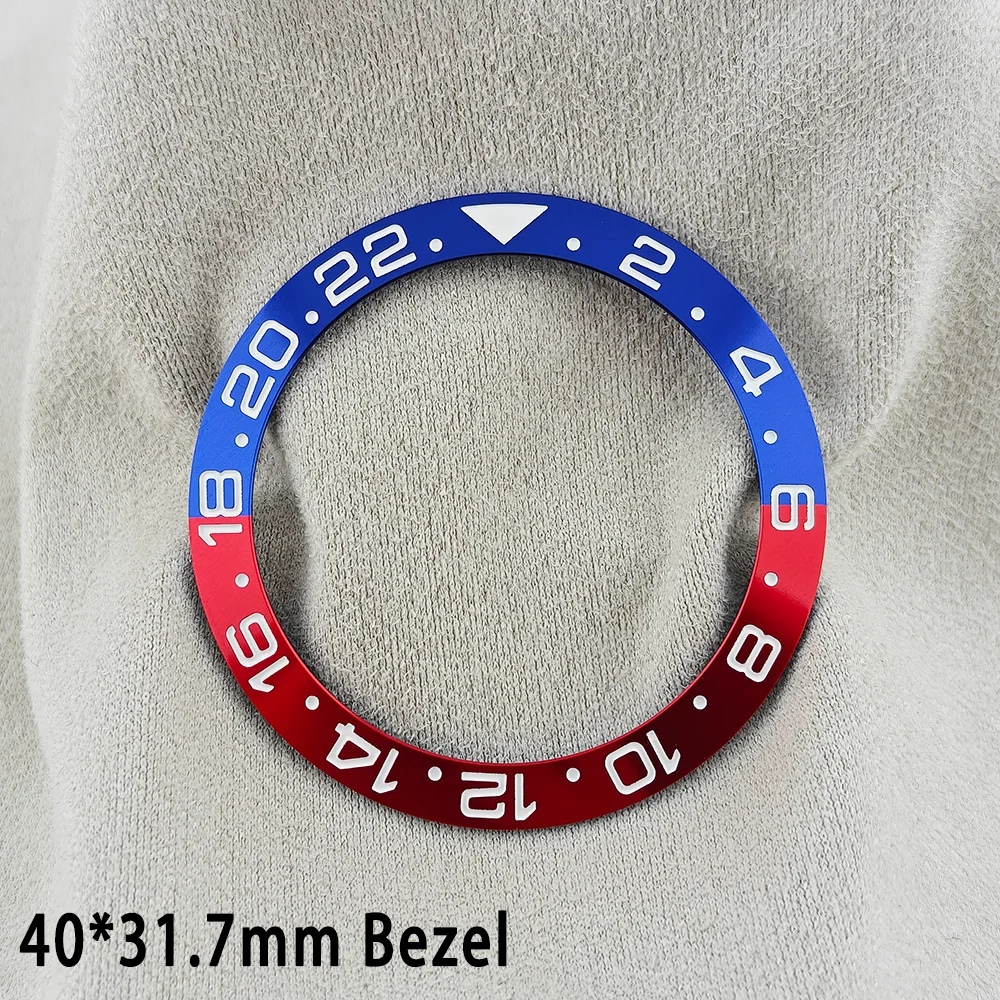 ForgeLink 40mm Lünetteneinlagen GMT Uhrenlünette 40mm * 31,7mm Keramik-Lünetteneinlage Passend für 42mm bis 44mm Taucheruhrengehäuse Uhrenring – Detail 18