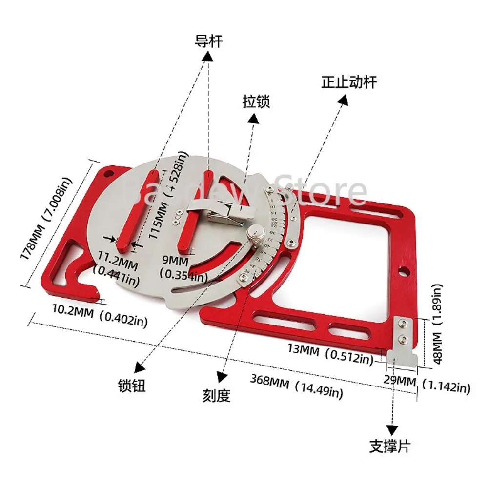 

Woodworking Square Adjustable Guide Rail Electric Saw Rail Cutting Engraving Machine Open Plate Auxiliary Rail Compatible