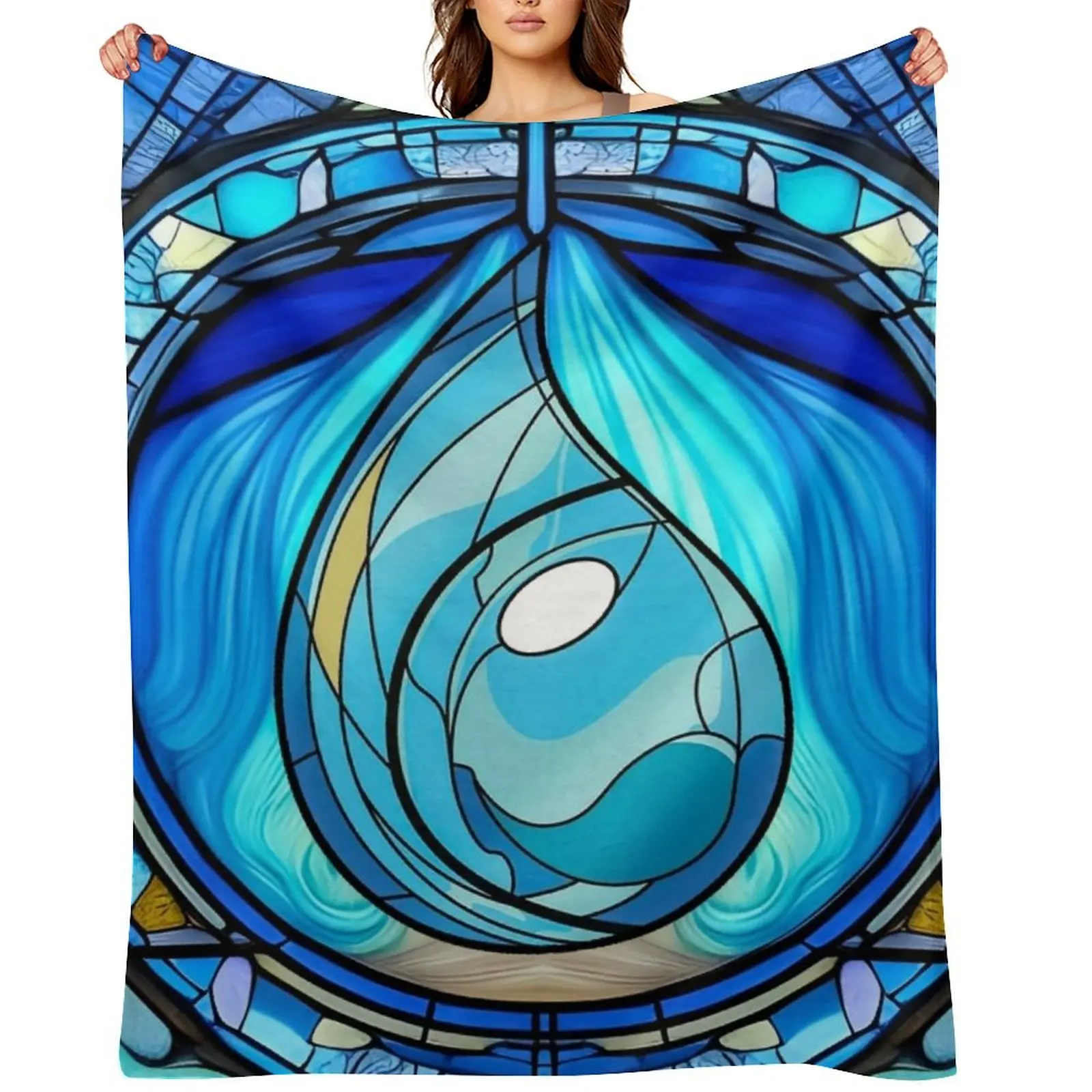 

MTG Iceland Symbol for Blue Magic Players Throw Blanket Polar Sofa Throw Beach Extra Large Throw Blankets