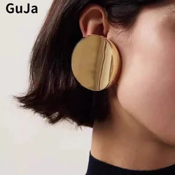 Modern Jewelry European and American Design Metal Geometric Earrings For Women 2024 Trend New Hiphop Cool Style Ear Accessories
