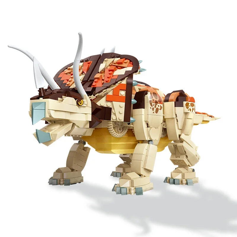 

Ideas Series Dinosaur World Building Block Jurassic Dinosaur Park Triceratops Model Bricks Toys For Children Gift MOC