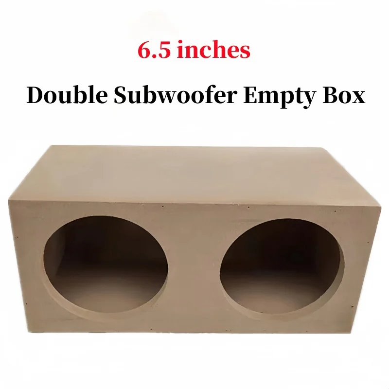 

Double 6.5-inch Subwoofer Empty Box, Passive Audio Wooden Drawer DIY Car Audio Modification Speaker Box Body Subwoofer Housing