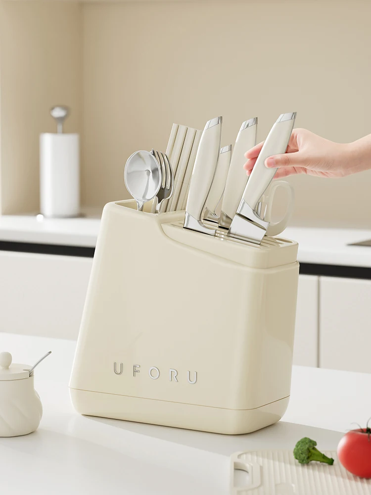 Organizador Multifuncional de Cocina, Portacuchillos Inteado, Caja de nento de Utensilios, Soporte para Cuchillos ...