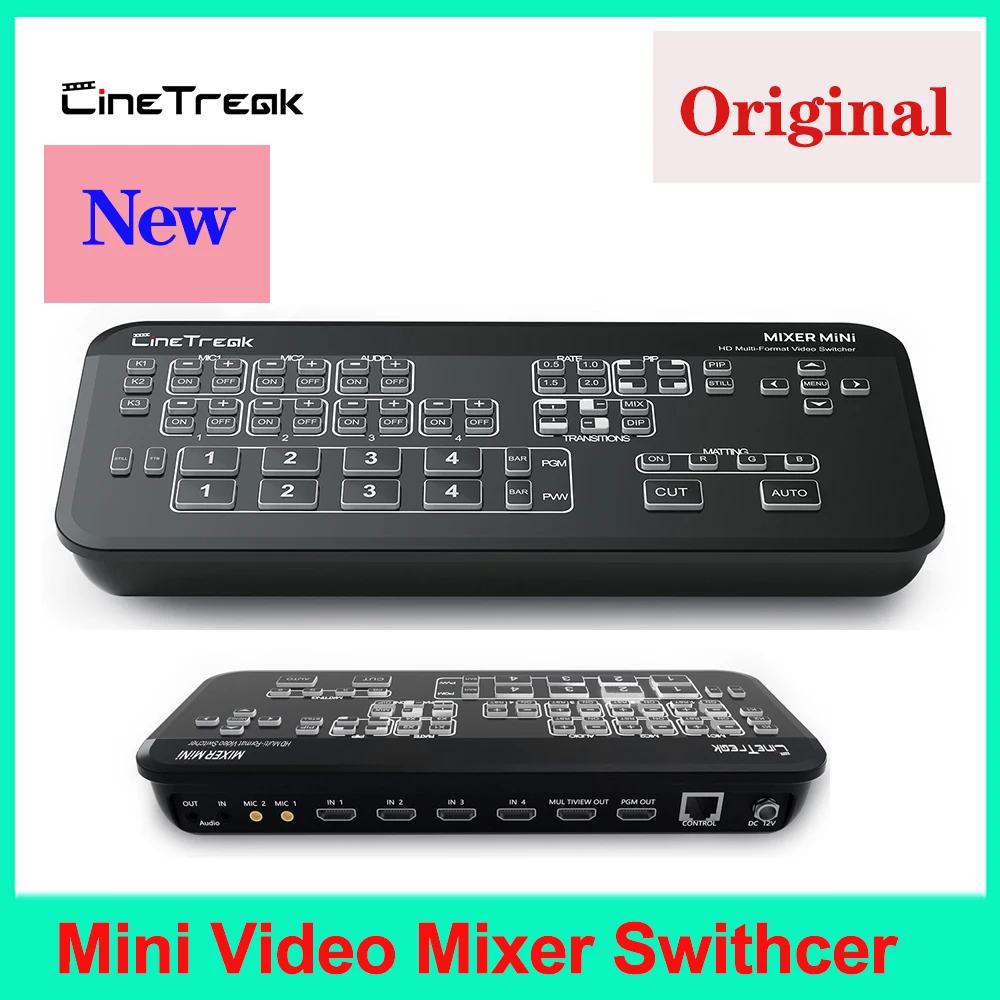 

Cinetreak Mixer MiNi FHD Live-Streaming Swithcer Multi-view and Recording VS Blackmagic Design ATEM DeviceWell for Vmix OBS