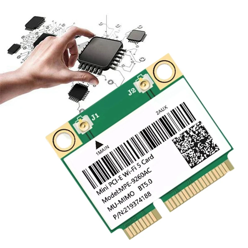9260AC WiFi Card 2033M Dual-Band BT5.0 MINIPCIE +2X 8DB Antenna Hot Sale in Stock