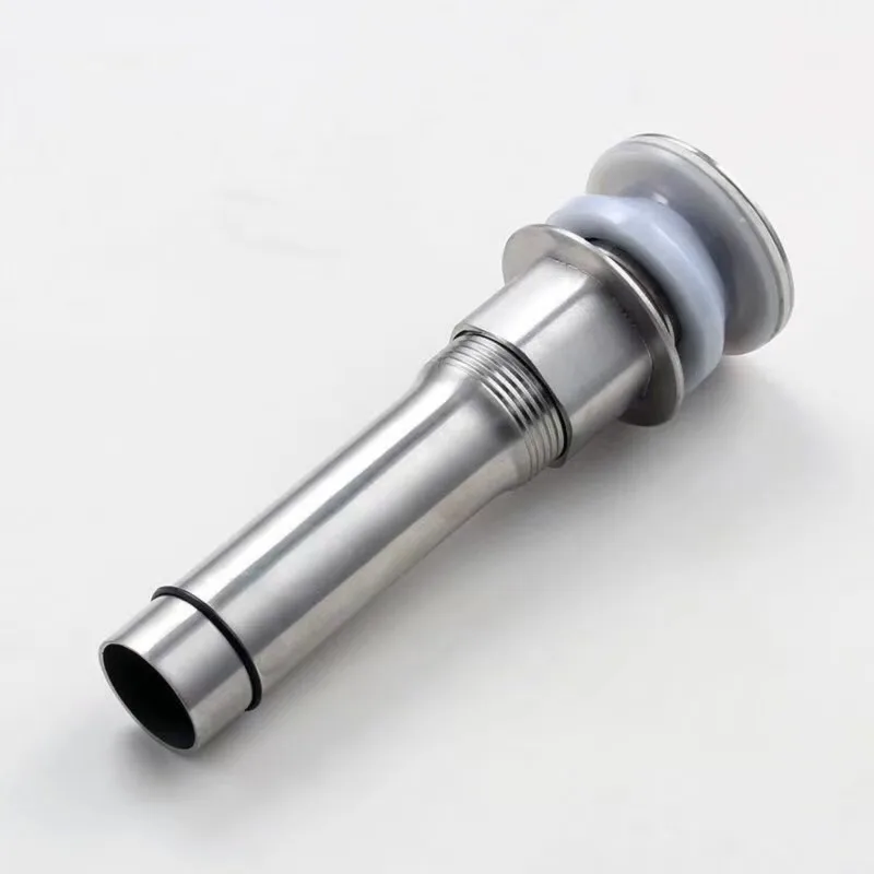 75STO-Drain Assembly Stainless Steel Flip Drain For Kitchen Sinks-Tailpiece- Up-Modern Simplistic Design For Bathroom Sink