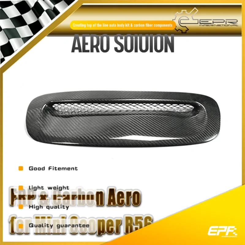 

For Mini Cooper S R56 OEM-Style Hood Scoop Fit for R56 Model Front Hood Exterior Replacement Accessory