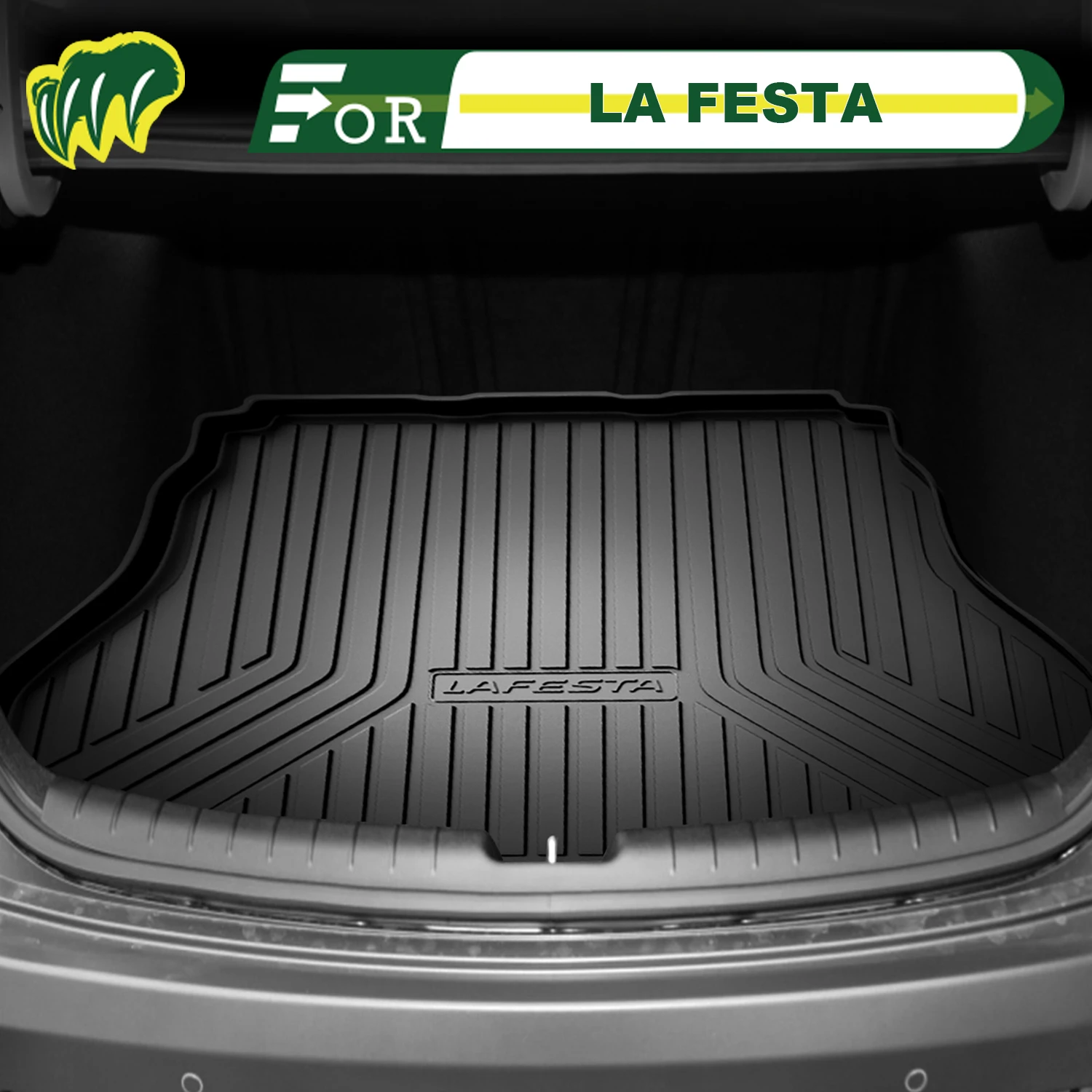 

For Hyundai LA FESTA 2019-2025 TPE Custom Fit Car Trunk Mat All Season Cargo Mat 3D Shaped Trunk Liner Rear Trunk Protection Mat