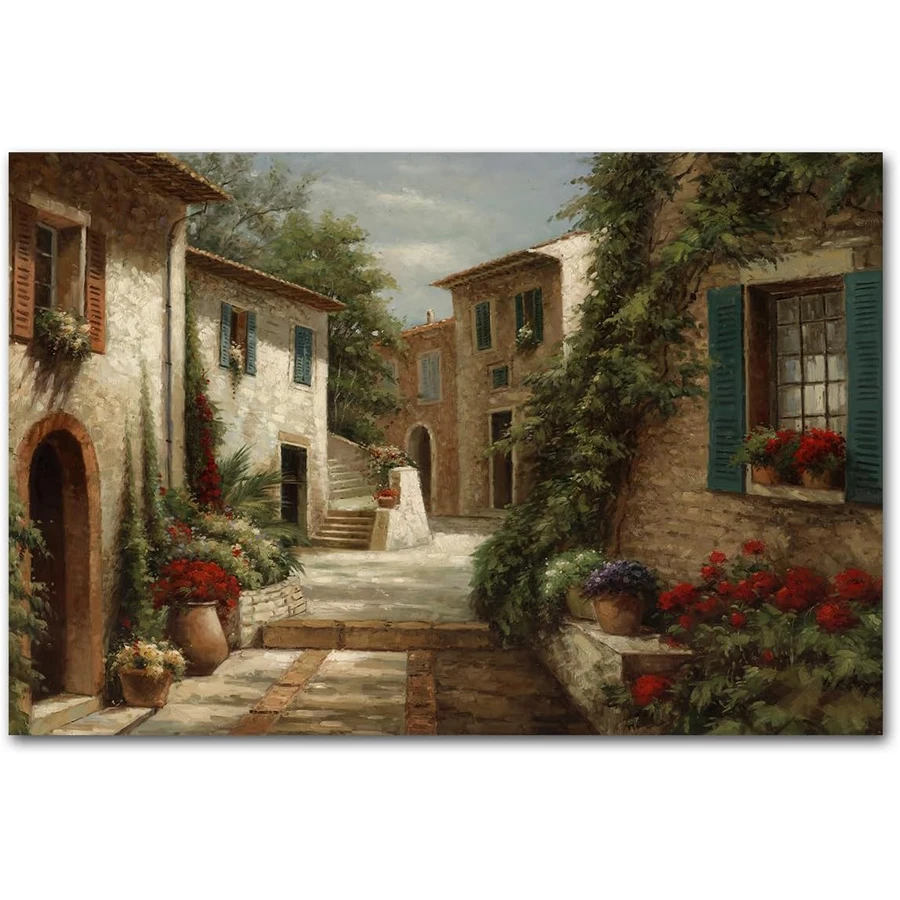 

Италия Город Живопись Тоскана Полный алмазный живопись Наборы Улицы Средиземноморские Towns 5D DIY Алмазная вышивка Мозаика Настенное искусство