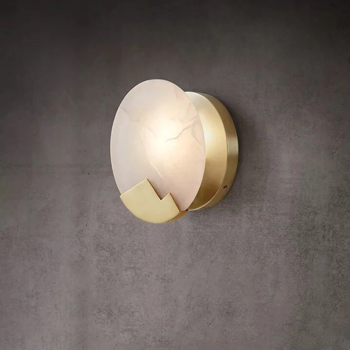 

new Chinese copper wall light creative designer background aisle bedside bathroom marble wall lamp