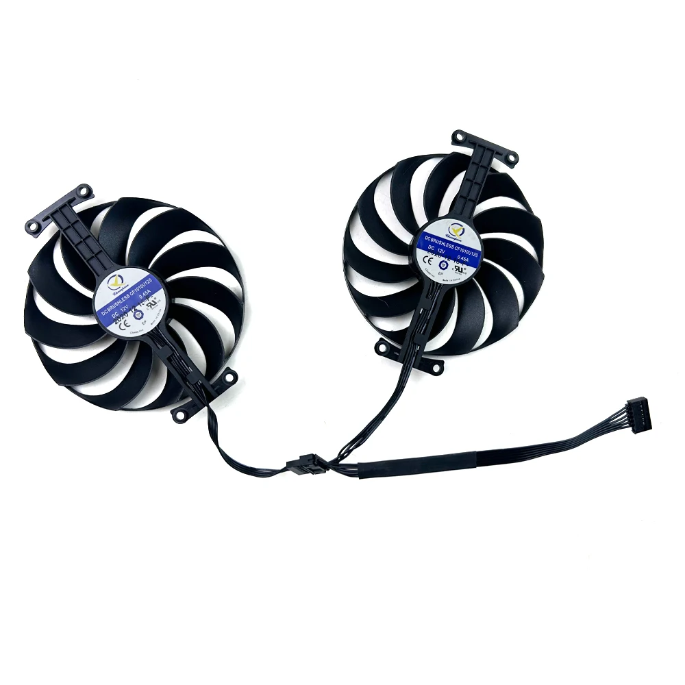 Видеовентилятор 95 мм CF1010U12S RX6650XT RX6600 RX6600XT RX6650 XT для ASUS Dual Radeon RX 6650 XT RX 6600 RX 6600 XT RX6650 Вентилятор