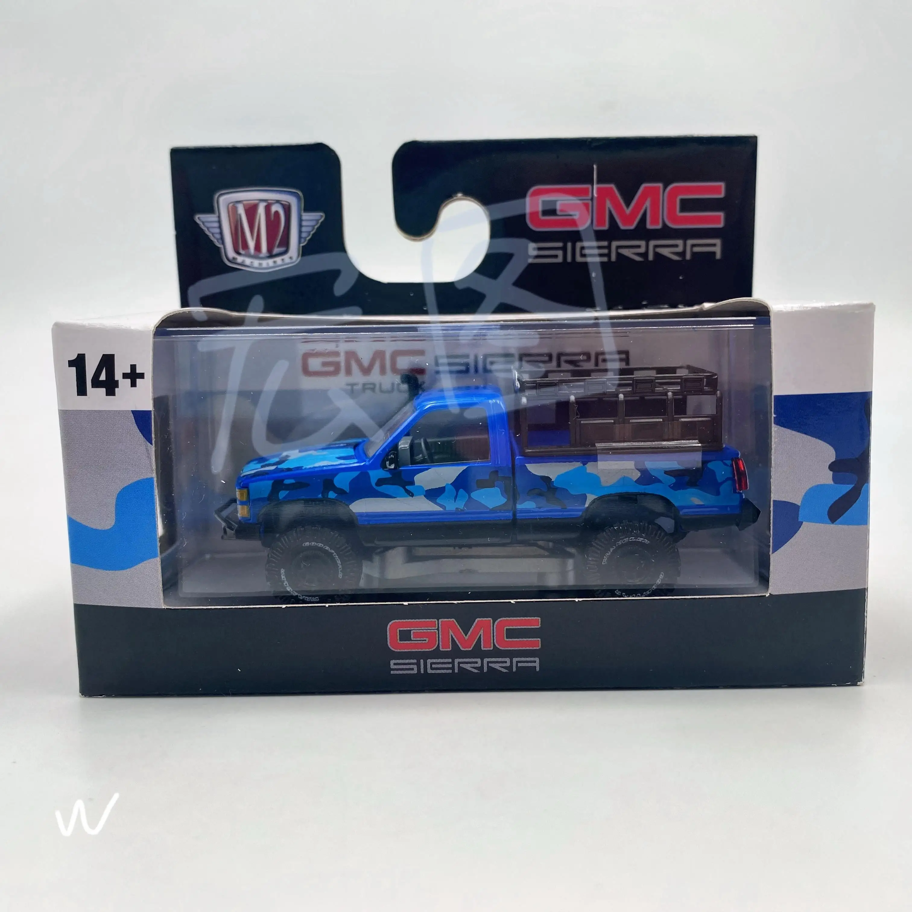 M2 Machines1/64 1998 GMC Sierra 1500 4X4 modelo de carro de brinquedo