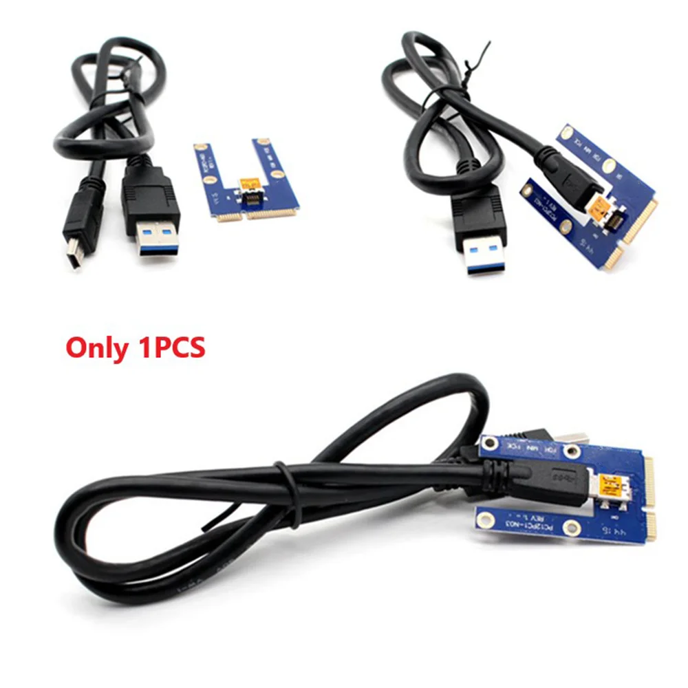 SuperDeals USB 3.0 Mini PCI-E to PCIe PCI Express 1X to 16X Extender Riser Card Adapter Extension Cable for Bitcoin Miner Mining