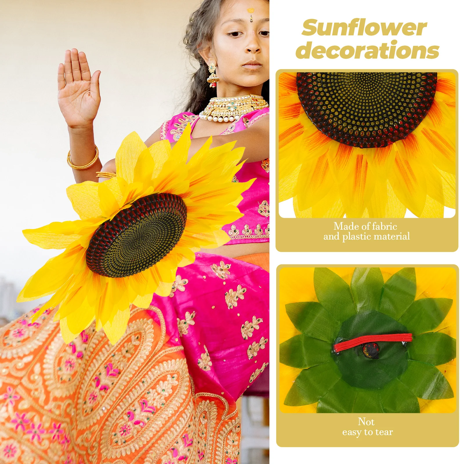 

2pcs Head Props Big Decorations For Stage Performance Birthday Wedding Party Shaped Handheld Photo Props Fabric Plastic Kids