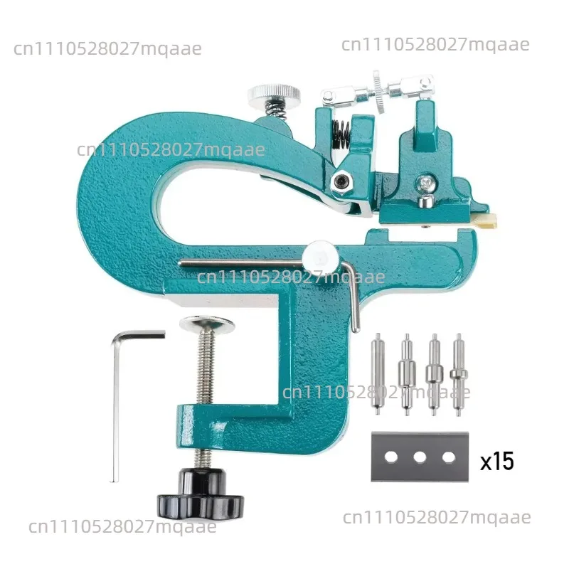 Manual Leather Skiver Leather Splitter Paring Machine Leathers Craft Edge Skiving Machine with 15 Blades