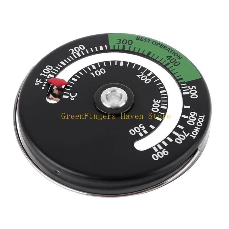 F68D Temperature Gauge Fireplace Stove Thermometer Place Temp Monitor