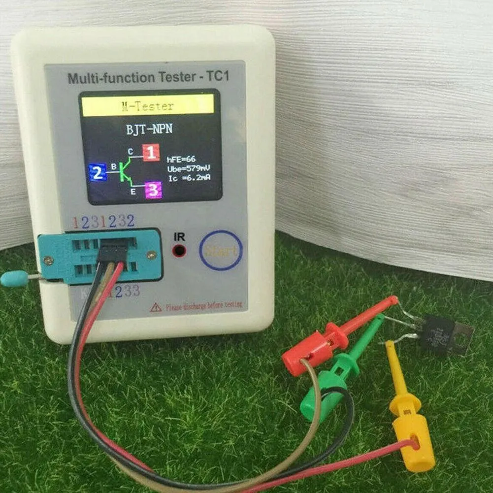 Multifunctional LCRTC1 1 8in Colorful Display Diode Tester with IR Control Decoding and Clearly Displayed Results