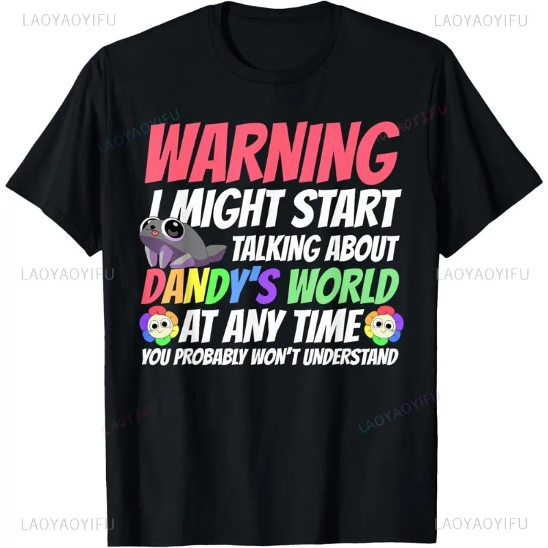 

Dandys World Characters Funny Men Women High Quality Cotton Short Sleev Summer Classic Tops Letters Breathable Hipster Style Tee