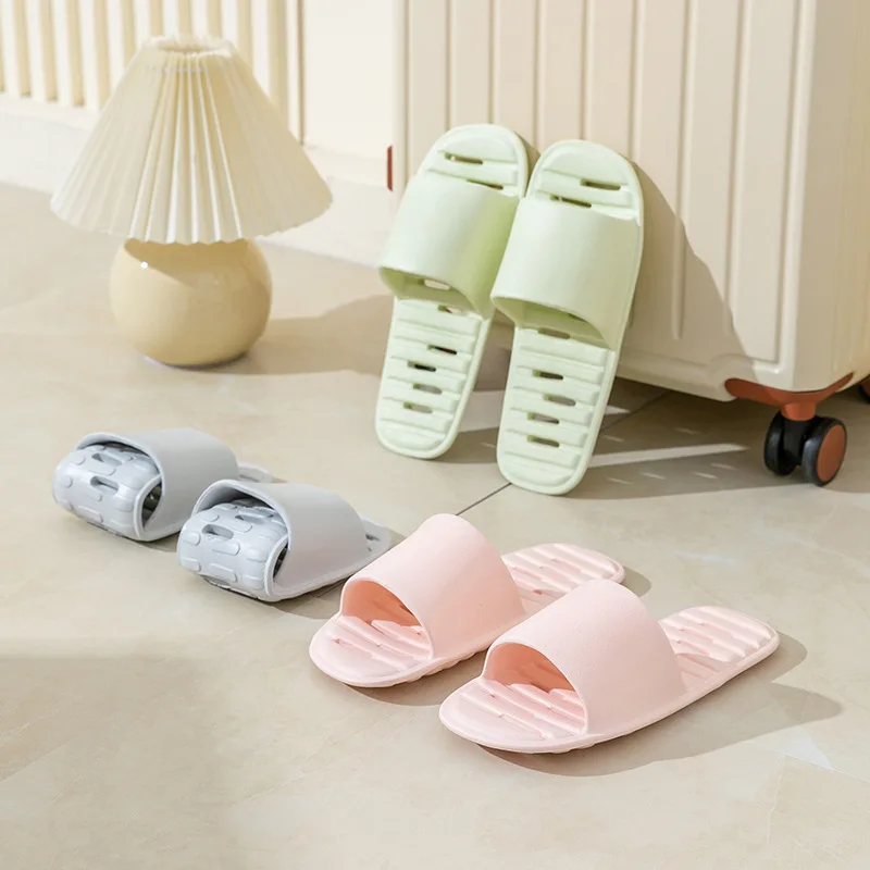 New Portable Travel Slippers for Men Women Foldable Eva Hotel Room Slides Couple Shoes Beach Sandals Lightweight Casual Slippers