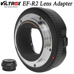 VILTROX EF-R2 Lens Adapter Auto Focus Aluminium Mount Ring for Canon EF/EF-S Lens to Canon EOS R Mount Camera Lens Macro Ring