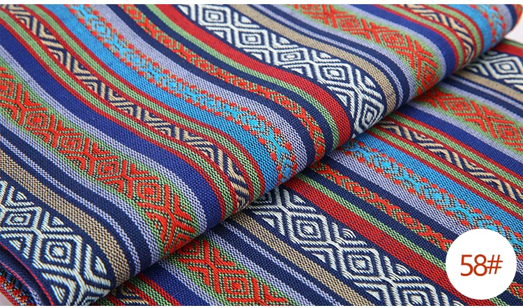 Teramila Baumwoll-Leinen-Stoff im Ethno-Stil für Hotel- und Bar-Tischdecken, Kissen, Sofabezüge, Textil-Patchwork, Vorhänge und Dekorationsmaterialien – Detail 33