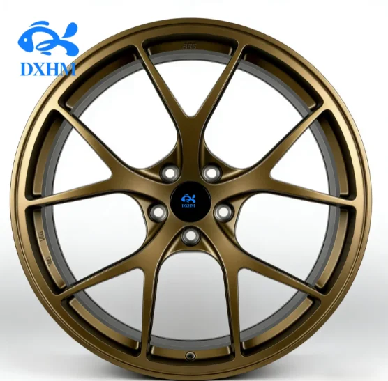 Custom Golden Y Spoke Alloy Passenger Car Wheel Rims17 18 19 20 Inch 4x100 5x120 6x135 One Piece for